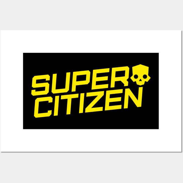 Super Citizen Helldivers 2 Skull Logo Wall Art by TSOL Games